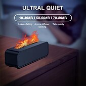 economico Umidificatori e deumidificatori-diffusore di aromi per aria con fiamma colorata umidificatore suono dinamico di fiamma fuoco diffusore di aromaterapia per casa ufficio stanza