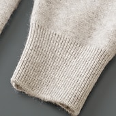 billige Herre Elite Genser og Cardigans-Herre Cardigan Genser Strikke Knepp opp Helfarge V-hals Strikketøy Elegant Skole Trening Klær Biskop Høst Vinter Svart Kakifarget S M L