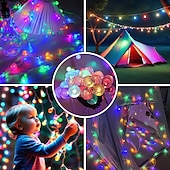 ieftine Conectat Electric-12m/20m/30m sir lumini, led ball fairy string 100-800 led-uri el 5mm cu telecomanda cu 13 taste - alb cald/alb rece/multicolor pentru vacanta  &amp; decoratiuni de craciun pentru terasa