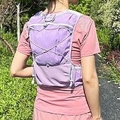 abordables Mochila de senderismo-/ Mochilas de Senderismo Cremallera Multi bolsillo - Resistente a la lluvia Diseño Anatómico Listo para vestir Duradero Al aire libre Senderismo Corriendo Cámping Nailon Negro Rojo Morado