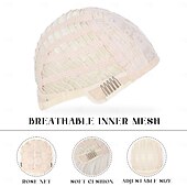 economico Parrucche trendy sintetiche-parrucca bob con frangia parrucca corta e dritta per donna parrucca sintetica resistente al calore in capelli naturali parrucche bob colorate per ragazze festa quotidiana parrucche per feste di Natale