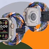 cheap Apple Watch Bands-Sport Band Compatible with Apple Watch band 38mm 40mm 41mm 42mm 44mm 45mm 49mm Braided Adjustable Fabric Strap Replacement Wristband for iwatch Ultra 2 Series 9 8 7 SE 6 5 4 3 2 1