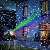 abordables Proyector de la lámpara  y proyector láser-Proyector de luces láser para Navidad para exteriores, proyector de luces navideñas de 3 colores y 50 pies con control remoto, luces de luciérnagas, lluvia de estrellas, luces láser, decoraciones