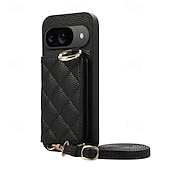 お買い得  その他のスマホケース-電話 ケース 用途 ピクセル9プロ ピクセル9プロXL Pixel 8 Pro Pixel 8 ピクセル9 バックカバー スタンド付き ストラップ付き カード挿入口 レトロ風 TPU PUレザー