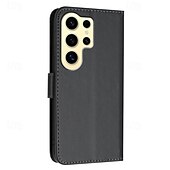 baratos Capa Samsung-telefone Capinha Para S24 S24 Ultra Plus S24 FE S23 S22 S21 S20 Ultra Plus FE A72 A52 A32 A22 A12 A71 A51 A31 A53 A33 A23 A13 S25 Ultra Capa articulada Com Suporte com pulseira Slot para cartão Retro