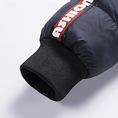 preiswerte Daunenjacken &amp; Parkas für Herren-Herren Wintermantel Daunenjacke Gepolstert Tasche Abnehmbare Kapuze Polyester Urlaub Alltagskleidung Date Regulär Mode Lässig Bequem Thermowarm Herbst Winter Farbblock Wein Schwarz Gelb Dunkelgrün