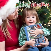 ieftine Calendarul Adventului-Calendar Advent de Crăciun 2025 Puzzle de Crăciun cu 1008 Piese Calendare pentru Numărarea Crăciunului pe 24 de zile pentru Copii și Adulți