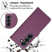 お買い得  サムスン用ケース-電話 ケース 用途 Zフリップ6 Z Flip 5 Z Flip 4 Z Flip 3 バックカバー スタンド付き ジッパ－ ストラップ付き レトロ風 TPU PUレザー