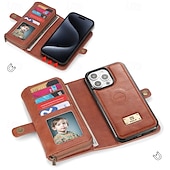 levne Pouzdra pro iPhone-telefon Carcasă Pro iPhone 16 Pro Max Plus iPhone 15 Pro Max Plus iPhone 14 13 12 11 Pro Max Plus Mini iPhone 14 Pro Max iPhone 13 12 11 Pro Max Zadní kryt Pouzdro na peněženku Magnetické Zip Slot