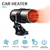 economico apparecchiature per il riscaldamento dell&#039;auto-Ventilatore riscaldatore per auto 12v/24v Ventilatore riscaldatore per auto 2 in 1 Sbrinatore per auto Riscaldamento rapido Ventilatore riscaldatore elettrico per auto con supporto Mini portatile