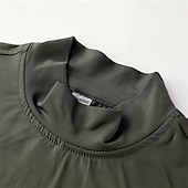 voordelige Hardloop T-shirts en Tanktops-Voor heren Hardloopshirt Compressieshirt Lange mouw T-shirt Casual Sportkleding Herfst Hoge nek Ademend Sneldrogend Sportschooltraining Hardlopen Wandelen Sportkleding Sportkleding Effen