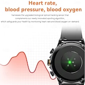 baratos Smartwatch-696 H19 Relógio inteligente 1.95 polegada Relógio inteligente Bluetooth Podômetro Aviso de Chamada Monitor de Sono Compatível com Android iOS Masculino satélite Chamadas com Mão Livre Câmera IP 67