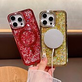 お買い得  iPhone用ケース-電話 ケース 用途 iPhone 16 Pro Max プラス iPhone 15 プロマックスプラス iPhone 14 13 12 Pro Max Plus iPhone 14 Pro Max iPhone 13 12 Pro Max バックカバー 磁石バックル ワイヤレス充電をサポート 耐衝撃 レトロ風 TPU PC
