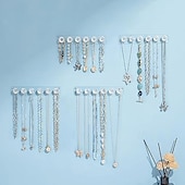 abordables Coffrets à bijoux et rangements pour produits de beauté-Présentoir à collier en acrylique avec un design élégant en forme de diamant, présentoir à bijoux durable pour colliers, chaînes &amp;pendentifs, parfaits pour les vitrines, les magasins et l&#039;organisation