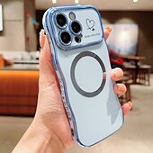 お買い得  iPhone用ケース-電話 ケース 用途 iPhone 16 Pro Max プラス iPhone 15 プロマックスプラス iPhone 14 13 12 11 Pro Max Plus iPhone 14 Pro Max Plus iPhone 13 12 11 Pro Max バックカバー 磁石バックル ワイヤレス充電をサポート 耐衝撃 レトロ風 仕上げ