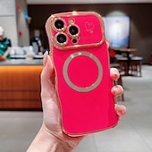 お買い得  iPhone用ケース-電話 ケース 用途 iPhone 16 Pro Max プラス iPhone 15 プロマックスプラス iPhone 14 13 12 11 Pro Max Plus iPhone 14 Pro Max Plus iPhone 13 12 11 Pro Max バックカバー 磁石バックル ワイヤレス充電をサポート 耐衝撃 レトロ風 仕上げ