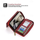 levne Pouzdra pro Samsung-telefon Carcasă Pro S24 S24 Ultra Plus S23 Ultra Plus S23 S22 S22 Plus Ultra Zadní kryt Pouzdro na peněženku se stojánkem Zip s Lanyardem Retro TPU PU kůže