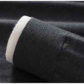 cheap Men&#039;s Elite Sweaters &amp; Cardigans-Men&#039;s Pullover Merino Wool Sweater 2 in 1 Solid Color Crew Neck Knitwear Elegant Christmas Outdoor Clothing Apparel Fall Winter Black Brown S M L