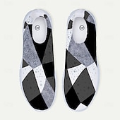 halpa Naisten lenkkarit-naisten abstrakti taideprintti slip-on lenkkarit - hengittävät flyknit vapaa-ajan kengät jokapäiväiseen käyttöön ja mukavuuteen