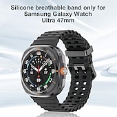 baratos Pulseiras de relógio Samsung-4 pacotes Pulseiras de Relógio para Samsung Assistir Ultra Silicone Substituição Alça Ajustável Banda do Oceano Pulseira