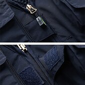 preiswerte Westen-Herren Weste für Wanderer Wander-Fleeceweste Ärmellos Weste Außen Atmungsaktiv Komfortabel Tasche Polyester Dunkelgrau Schwarz Gelb Jagd Angeln Klettern