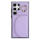 Недорогие Чехлы для Samsung-телефон Кейс для Назначение S24 S23 S22 S21 Ultra Plus S24 ФЭ S21 FE А55 А35 А25 А15 5Г A14 A54 A72 А73 А53 A52 Кейс на заднюю панель Кольца-держатели Разъем для карты Защита от удара Ретро