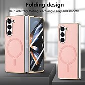お買い得  サムスン用ケース-電話 ケース 用途 Zフォールド6 Z Fold 5 Z Fold 4 バックカバー スタンド付き とスクリーンプロテクター 磁石バックル レトロ風 TPU PUレザー