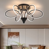 cheap Dimmable Ceiling Lights-Nordic Style Ceiling Light Dimmable Lustre 6 Lights Chandelier Flower Design LED Ceiling Light Ceiling Lamp 220-240V