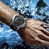 cheap Mechanical Watches-Jargar Top Brand Automatic Mechanical Men Army Triangle Calendar 24 hour Dial Real Leather Sport Wrist Watch