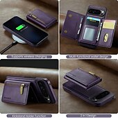 billige Andre telefonetuier-telefon Etui Til Pixel 9 Pro Pixel 9 Pro XL Pixel 8 Pro Pixel 8 Pixel 9 Bakdeksel med stativ Avtagbar Magnetisk Kontor / Bedrift TPU PU lær