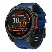 halpa Garmin kellonauhat-Kellon ranneke varten Garmin Fenix 8 47mm 51mm 7X 6 6X Pro Epix Pro Instinct 2X Approach S70 S62 S60 Forerunner 955 945 Epix Marq Descent Quatix 22mm 26mm Silikoni Korvaus Hihna Quick Fit Säädettävä
