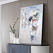 cheap Abstract Paintings-Mintura Handmade Abstract Texture Oil Paintings On Canvas Wall Art Decoration Modern Picture For Home Decor Rolled Frameless Unstretched Painting