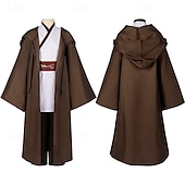 economico Costumi da uomo-Obi-Wan Kenobi Cavaliere Jedi Costume Cosplay Abiti Costume Cosplay Cosplay di film for Per uomo Ragazzi Adulti Bambini Carnevale Mascherata