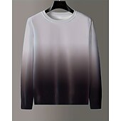 billiga Pojkens 3D Vision &amp; Geometri-Pojkar 3D Färggradient T-shirt Långärmad Vår Höst Mode Grundläggande Barn 4-12 år Rund hals Utomhus Ledigt Dagligen Normal