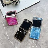 billige Samsung-etui-telefon Etui Til Samsung Galaxy Z Flip 5 Bakdeksel Støtsikker Kontor / Bedrift Herdet glass Belegg