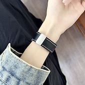 abordables correas de reloj de manzana-Banda de cuero Compatible con Apple Watch Correa 38mm 40mm 41mm 42mm 44mm 45mm 49mm Mujer cierre magnético Ajustable Cuero Auténtico correa de repuesto para iwatch Ultra 2 Series 9 8 7 SE 6 5 4 3 2 1