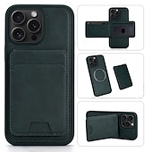 お買い得  iPhone用ケース-電話 ケース 用途 iPhone 16 Pro Max プラス iPhone 15 プロマックスプラス iPhone15 iPhone 14 Pro Max iPhone 13 12 Pro Max iPhone 12 Pro Max iPhone 11 Pro Max バックカバー スタンド付き 磁石バックル ワイヤレス充電をサポート レトロ風 TPU PUレザー