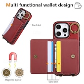 levne Pouzdra pro iPhone-telefon Carcasă Pro iPhone 16 Pro Max Plus iPhone 15 Pro Max Plus iPhone 14 13 12 11 Pro Max Plus iPhone 14 Pro Max iPhone 13 12 11 Pro Max Zadní kryt se stojánkem s poutkem na zápěstí Slot pro kartu