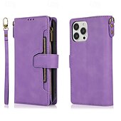 cheap iPhone Cases-Phone Case For iPhone 16 Pro Max Plus iPhone 15 Pro Max Plus iPhone 14 13 12 11 Pro Max Plus iPhone 14 Pro Max iPhone 13 12 11 Pro Max Flip Cover with Stand Holder with Wrist Strap Card Slot Retro