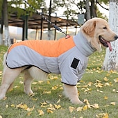 cheap Coats-Dog Coat Jacket Parka Jacket with Harness Reflective Warm Water-Resistant Outdoor Dog Clothing for Medium Large