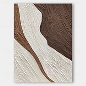 cheap Still Life Paintings-Beige Wabi Sabi Wall Art hand painted Black Beige Abstract Painting Large Brown Minimalist oil painting Wall Art Beige Textured Canvas Painting Neutral Wall Decor
