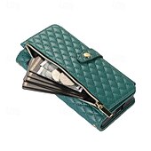 お買い得  サムスン用ケース-電話 ケース 用途 Zフォールド6 Z Fold 5 Z Fold 4 Z Fold 3 フリップカバー スタンド付き ジッパ－ リストストラップ付き レトロ風 TPU PUレザー