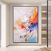 cheap Abstract Paintings-Mintura Handmade Abstract Texture Oil Paintings On Canvas Wall Art Decoration Modern Picture For Home Decor Rolled Frameless Unstretched Painting