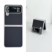 お買い得  サムスン用ケース-Samsung Galaxy Z Flip 6 Z Flip 5 Z Flip 4 Z Flip 3 用の電話ケース バックカバー ショックプルーフ レトロ TPU PUレザー