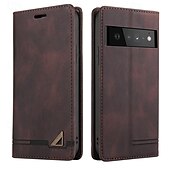abordables Coques autres téléphones-téléphone Coque Pour Pixel 9 Pro Pixel 9 Pro XL Pixel 8 Pro Pixel 8 Pixel 9 Pixel 7 Pixel 7 Pro Pixel 6 Pixel 6 Pro Coque Arriere Avec Support Fente pour carte Antichoc Rétro TPU faux cuir