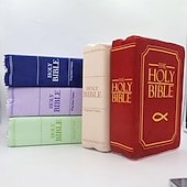 お買い得  装飾用クッションカバー-聖書の詩が開く聖書の枕本ぬいぐるみ、柔らかいぬいぐるみの本枕、お母さんへの聖書の贈り物、子供のための聖書のおもちゃ、子供、女性へのキリスト教の贈り物