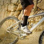 cheap Men&#039;s Socks-Men&#039;s 6 Pack Multi Packs Socks Crew Socks Black White Color Christmas Pattern Sports &amp; Outdoor Daily Vacation Basic Medium Spring Fall Fashion Casual
