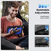 זול כיסוי טאבלט Samsung-לוּחַ כיסויים מכסים ל עבור Samsung Galaxy Tab S9 Plus 12.4&quot; S9 Ultra 14.6&quot; S8 Ultra 14.6&#039;&#039; ידית מחזיק עפרונות רצועת כתף תבנית גאומטרית PC