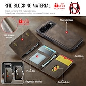 billige Andre telefonetuier-telefon Etui Til Pixel 9 Pro Pixel 9 Pro XL Pixel 8 Pro Pixel 8 Pixel 9 Bakdeksel med stativ Avtagbar Magnetisk Kontor / Bedrift TPU PU lær