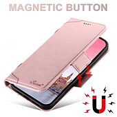 Недорогие Чехлы для iPhone-телефон Кейс для Назначение iPhone 16 Про Макс Плюс Айфон 15 Про Макс Плюс iPhone 14 13 12 Pro Max Plus Кейс на заднюю панель со стендом Магнитный Поддержка беспроводной зарядки Ретро ТПУ Кожа PU
